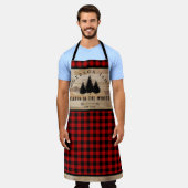 Tablier Cabine de Motif de bois rustique Buffalo Plaid à W (Porté)