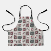 Tablier cacahuètes | Ancien Motif de traîneau (Recto)