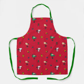 Tablier cacahuètes | Cadeau de Noël Rouge (Recto)