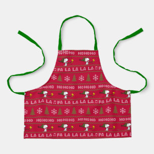 Tablier cacahuètes Chandail de Noël Snoopy & Woodstock