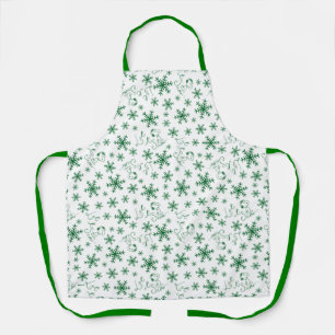 Tablier cacahuètes Christmas Snoopy Let It Snow Motif