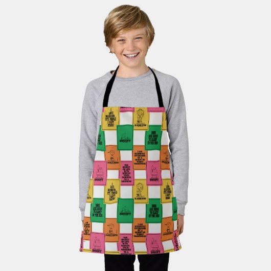 Tablier cacahuètes | Motif Colorblock amusant (Porté)