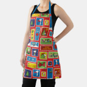 Tablier cacahuètes | Motif des timbres de Noël (Insitu)