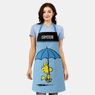 Tablier cacahuètes   Parapluie bleu Woodstock