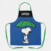Tablier cacahuètes | Parapluie vert Snoopy (Recto)