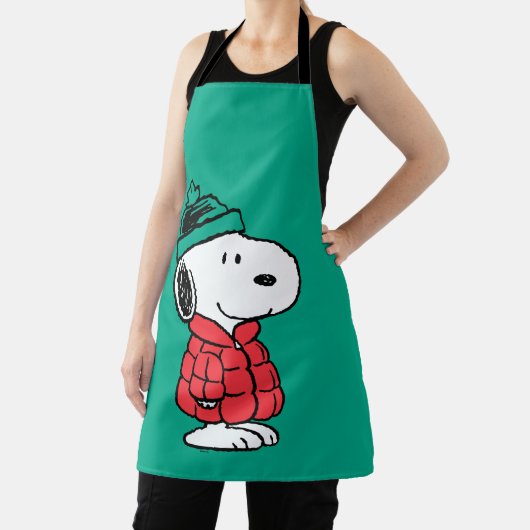 Tablier cacahuètes | Snoopy Chat d'hiver et Casquette (Insitu)