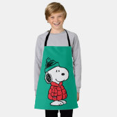 Tablier cacahuètes | Snoopy Chat d'hiver et Casquette (Porté)