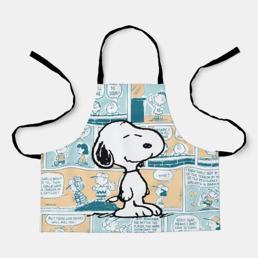 Tablier cacahuètes | Snoopy Comic Motif (Recto)