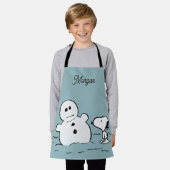 Tablier cacahuètes | Snoopy Construit Un Snowman | Ajouter (Porté)