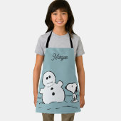 Tablier cacahuètes | Snoopy Construit Un Snowman | Ajouter (Insitu)