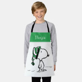 Tablier cacahuètes | Snoopy Green Casquette de neige (Porté)