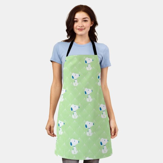 Tablier cacahuètes | Snoopy Green Deco Dreams Motif (Porté)