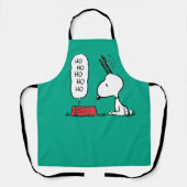 Tablier cacahuètes | Snoopy Ho Ho Ho Plat alimentaire (Recto)