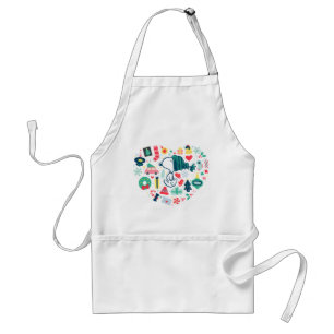 Tablier cacahuètes Snoopy Holiday Happiness Heart