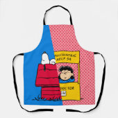 Tablier cacahuètes | Snoopy & Lucy Half & Half (Recto)