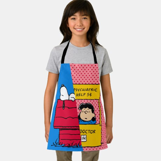 Tablier cacahuètes | Snoopy & Lucy Half & Half (Insitu)