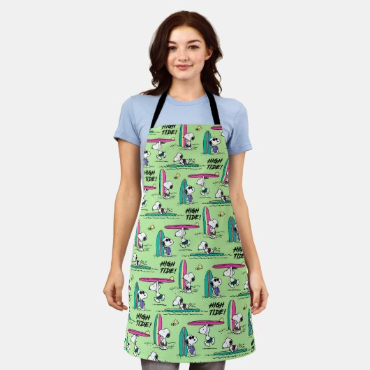 Tablier cacahuètes | Snoopy Ocean High Tide Motif (Porté)