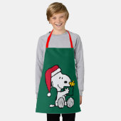 Tablier cacahuètes | Snoopy Père Noël & Woodstock Cadeau (Porté)