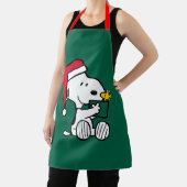Tablier cacahuètes | Snoopy Père Noël & Woodstock Cadeau (Insitu)
