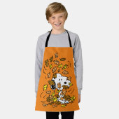 Tablier cacahuètes | Snoopy Pile de Feuilles (Porté)