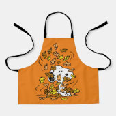 Tablier cacahuètes | Snoopy Pile de Feuilles (Recto)