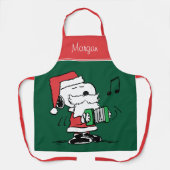 Tablier cacahuètes | Snoopy Santa Claus Accordian (Recto)