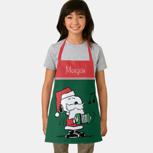 Tablier cacahuètes | Snoopy Santa Claus Accordian (Insitu)
