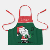 Tablier cacahuètes | Snoopy Santa Claus Accordian (Recto)