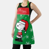 Tablier cacahuètes | Snoopy Santa Claus | Ajouter Votre No (Insitu)