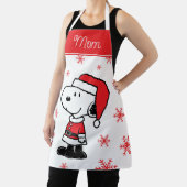 Tablier cacahuètes | Snoopy Santa Claus | Ajouter Votre No (Insitu)