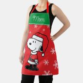 Tablier cacahuètes | Snoopy Santa Claus | Ajouter Votre No (Insitu)