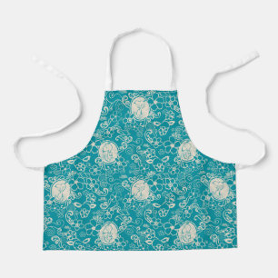 Tablier cacahuètes Snoopy Turquoise Tropical Beach Motif
