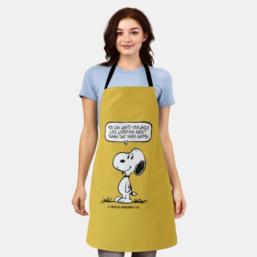 Tablier cacahuètes | Snoopy Vous ne pouvez pas regarder to (Porté)