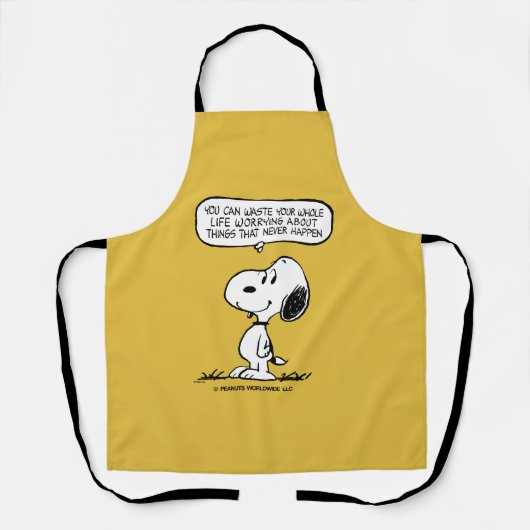 Tablier cacahuètes | Snoopy Vous ne pouvez pas regarder to (Recto)