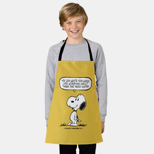 Tablier cacahuètes | Snoopy Vous ne pouvez pas regarder to (Porté)