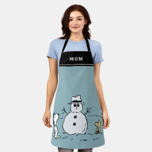 Tablier cacahuètes Snoopy & Woodstock Snowman Ajouter