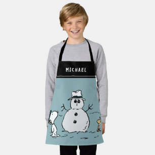 Tablier cacahuètes Snoopy & Woodstock Snowman Ajouter