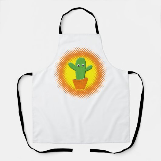 Tablier Cactus Cartoon Cute (Recto)