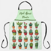 Tablier Cactus du désert pointillés et succulents (Recto)
