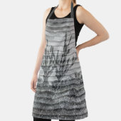 Tablier Cactus Plants On Wood Planks Black And White Photo (Insitu)