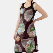 Tablier Cactus Succulent détaillé Motif sans couture (Insitu)