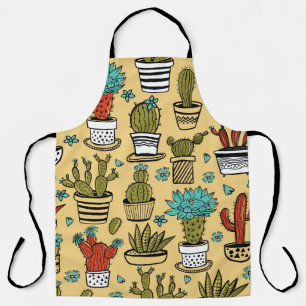 Tablier Cactus Succulent : Esquisse tirée à la main