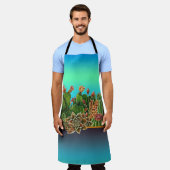 Tablier Cactus & Succulents motif Apron (Porté)