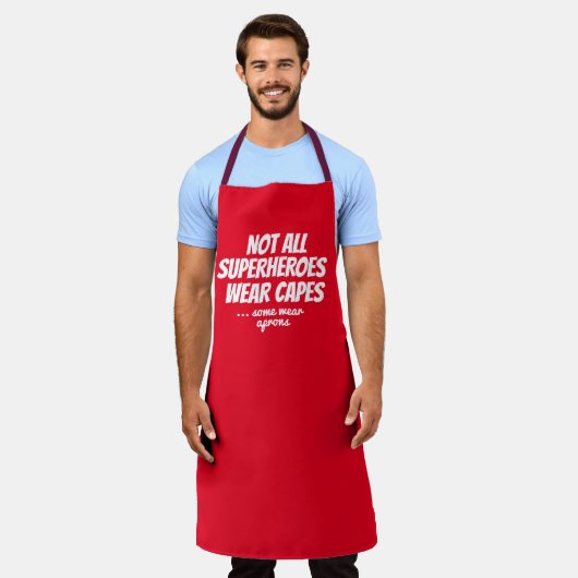 Tablier Cadeau Cool pour papa BBQ Grill Chef Apron #father (Porté)
