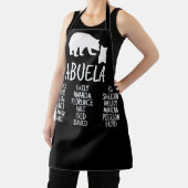 Tablier Cadeau customisé avec les noms de gamin Abuela Bea (Insitu)