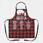 Tablier Cadeau customisé avec les noms de gamin Abuela Bea (Recto)