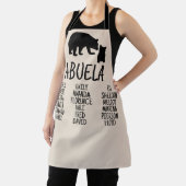 Tablier Cadeau customisé avec les noms de gamin Abuela Bea (Insitu)