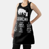 Tablier Cadeau customisé avec les noms de grand-enfant gra (Insitu)