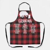 Tablier Cadeau customisé avec les noms de grand-enfant gra (Recto)