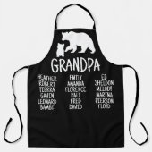 Tablier Cadeau customisé avec les noms de grand-enfant gra (Recto)